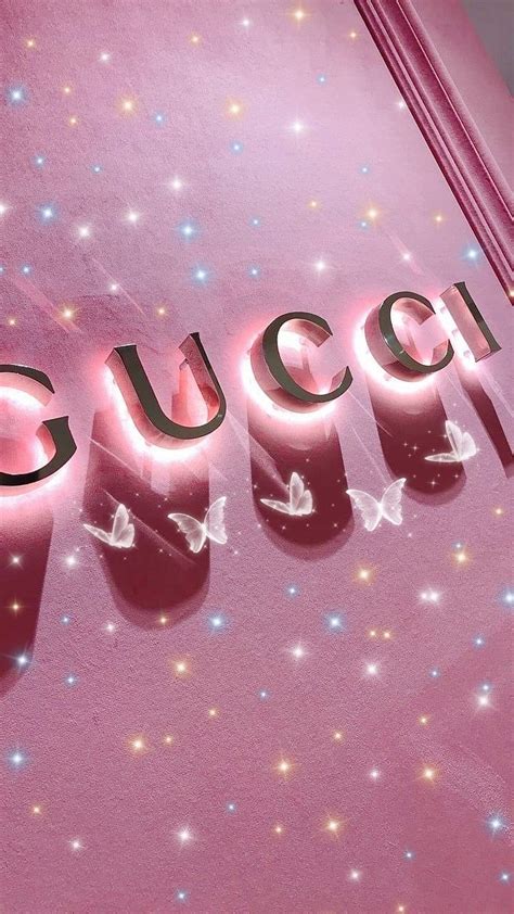 pink Gucci desktop wallpaper